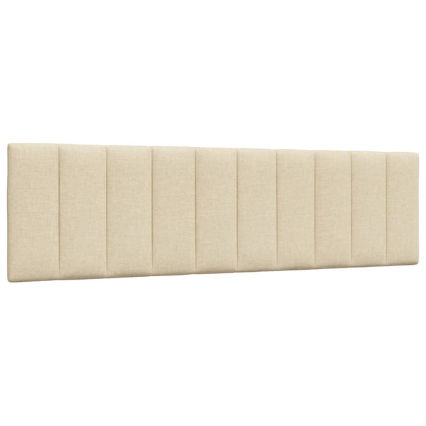 vidaXL Bed with Mattress "Hanko" Cream 180x200 cm Fabric