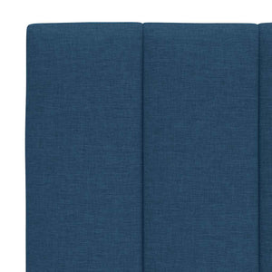 vidaXL Bed with Mattress "Hanko" Blue 180x200 cm Fabric