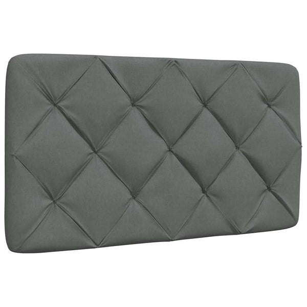 vidaXL LED Bed Frame without Mattress Dark Grey 80x200 cm Fabric