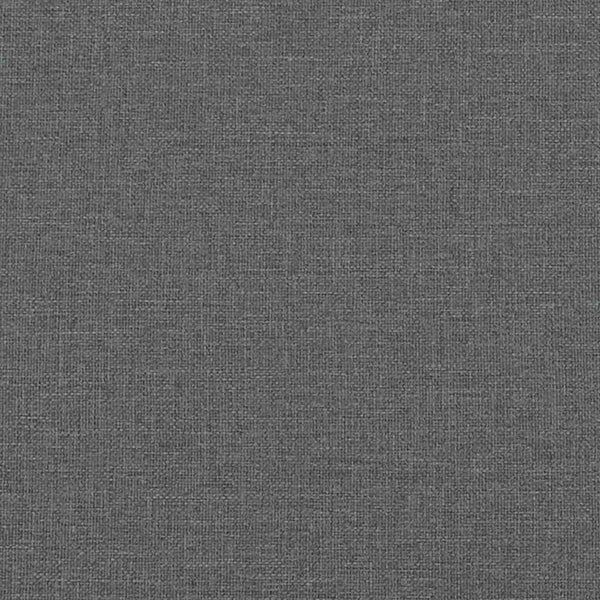 vidaXL LED Bed Frame without Mattress Dark Grey 90x190 cm Fabric