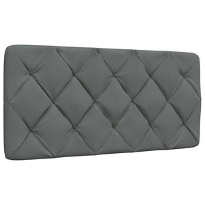 vidaXL LED Bed Frame without Mattress Dark Grey 100x200 cm Fabric