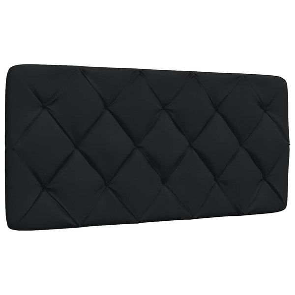 vidaXL LED Bed Frame without Mattress Black 100x200 cm Fabric