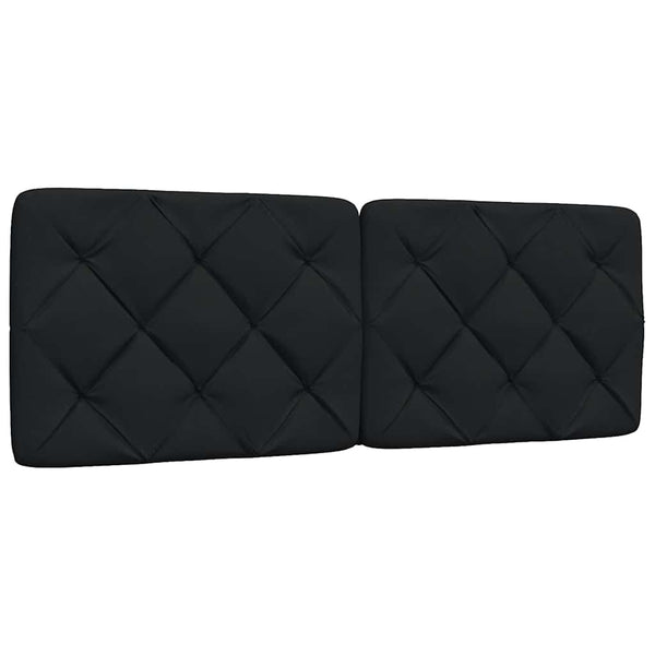vidaXL LED Bed Frame without Mattress Black 120x200 cm Fabric