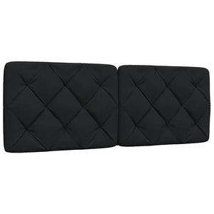 vidaXL LED Bed Frame without Mattress Black 140x190 cm Fabric