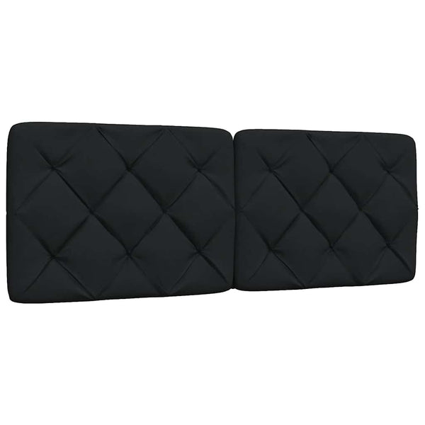 vidaXL LED Bed Frame without Mattress Black 140x190 cm Fabric