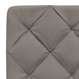 vidaXL LED Bed Frame without Mattress Taupe 140x200 cm Fabric