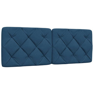 vidaXL LED Bed Frame without Mattress Blue 140x200 cm Fabric
