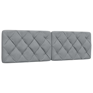 vidaXL LED Bed Frame without Mattress Light Grey 160x200 cm Fabric
