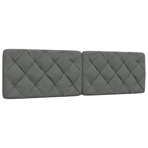 vidaXL LED Bed Frame without Mattress Dark Gray 180x200 cm Fabric