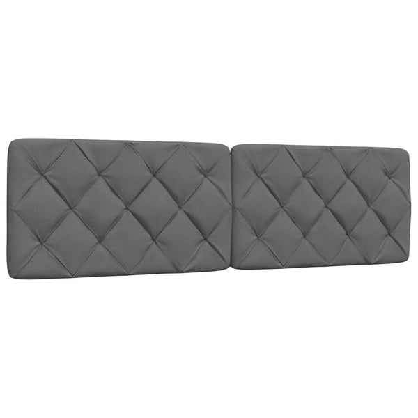 vidaXL LED Bed Frame without Mattress Dark Gray 180x200 cm Fabric