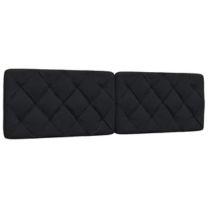 vidaXL LED Bed Frame without Mattress Black 180x200 cm Fabric