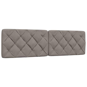vidaXL LED Bed Frame without Mattress Taupe 180x200 cm Fabric