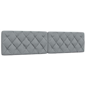 vidaXL LED Bed Frame without Mattress Light Gray 200x200 cm Fabric