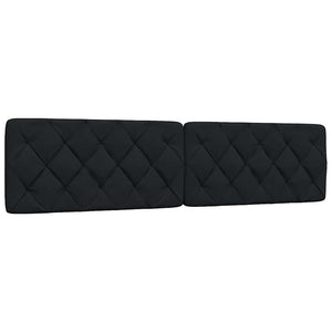 vidaXL LED Bed Frame without Mattress Black 200x200 cm Fabric