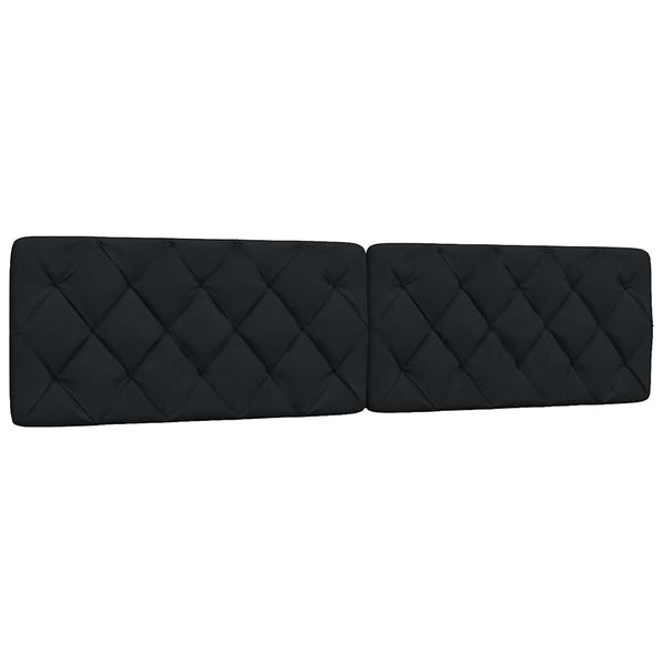 vidaXL LED Bed Frame without Mattress Black 200x200 cm Fabric