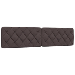 vidaXL LED Bed Frame without Mattress Dark Brown 200x200 cm Fabric