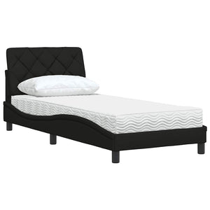 vidaXL Bed with Mattress Black 80x200 cm Fabric