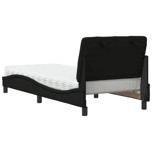 vidaXL Bed with Mattress Black 80x200 cm Fabric