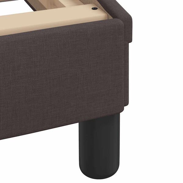 vidaXL Bed with Mattress Dark Brown 80x200 cm Fabric
