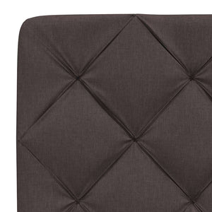 vidaXL Bed with Mattress Dark Brown 80x200 cm Fabric
