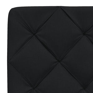 vidaXL Bed with Mattress Black 90x190 cm Fabric