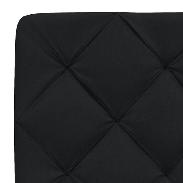 vidaXL Bed with Mattress Black 90x190 cm Fabric