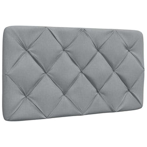 vidaXL Bed with Mattress Light Gray 90x200 cm Fabric