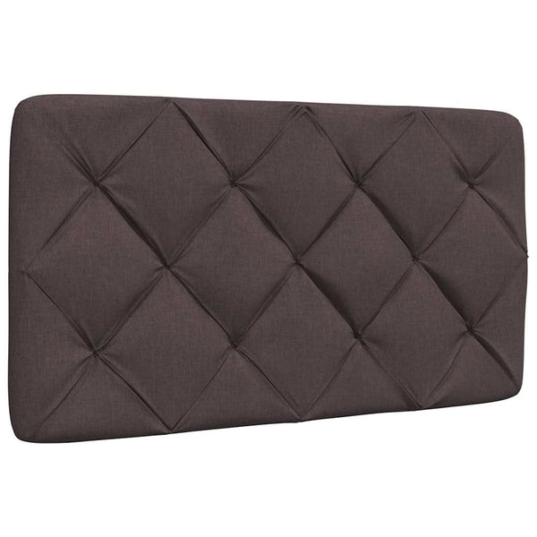 vidaXL Bed with Mattress Dark Brown 90x200 cm Fabric