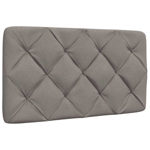 vidaXL Bed with Mattress Taupe 90x200 cm Fabric