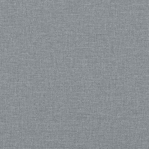 vidaXL Bed with Mattress Light Gray 100x200 cm Fabric