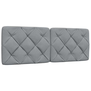 vidaXL Bed with Mattress Light Grey 120x200 cm Fabric