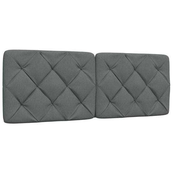 vidaXL Bed with Mattress Dark Grey 120x200 cm Fabric