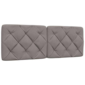 vidaXL Bed with Mattress Taupe 120x200 cm Fabric