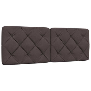 vidaXL Bed with Mattress Dark Brown 140x190 cm Fabric