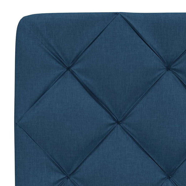 vidaXL Bed with Mattress Blue 140x190 cm Fabric