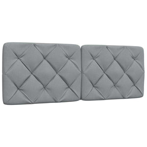 vidaXL Bed with Mattress Light Grey 140x200 cm Fabric