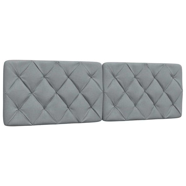 vidaXL Bed with Mattress Light Gray 160x200 cm Fabric