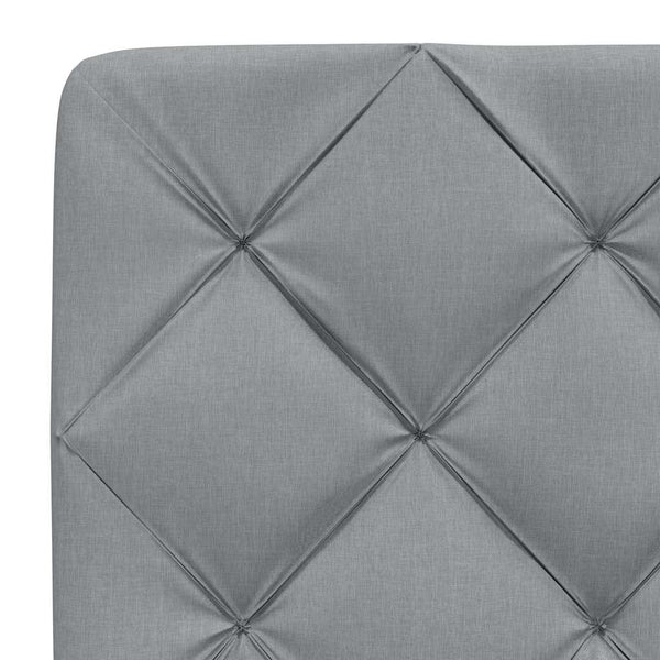 vidaXL Bed with Mattress Light Gray 160x200 cm Fabric