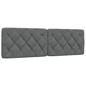 vidaXL Bed with Mattress Dark Grey 160x200 cm Fabric