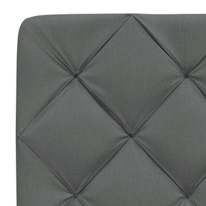 vidaXL Bed with Mattress Dark Grey 160x200 cm Fabric