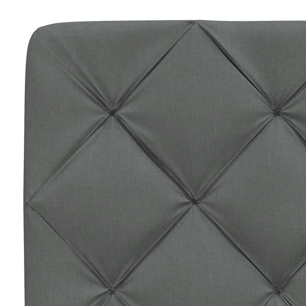 vidaXL Bed with Mattress Dark Grey 160x200 cm Fabric