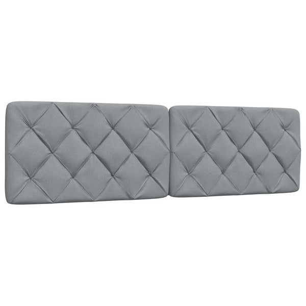 vidaXL Bed with Mattress Light Grey 180x200 cm Fabric