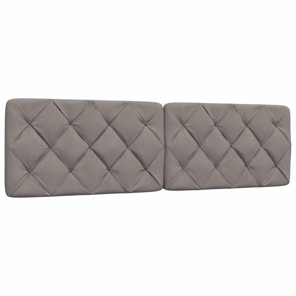 vidaXL Bed with Mattress Taupe 180x200 cm Fabric