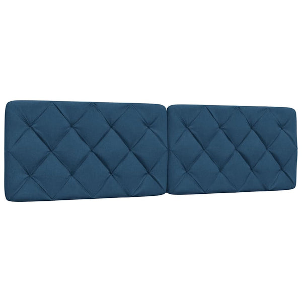 vidaXL Bed with Mattress Blue 180x200 cm Fabric