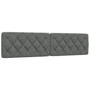 vidaXL Bed with Mattress Dark Gray 200x200 cm Fabric