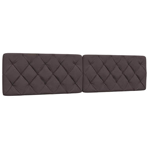 vidaXL Bed with Mattress Dark Brown 200x200 cm Fabric