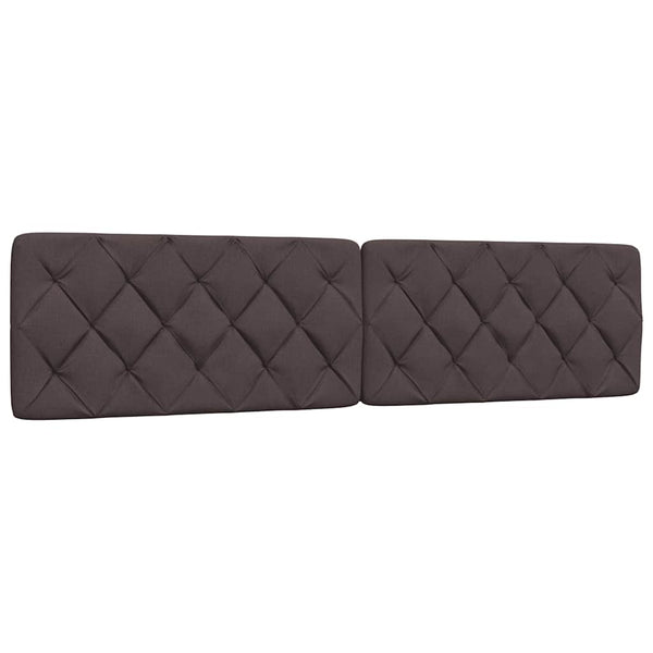 vidaXL Bed with Mattress Dark Brown 200x200 cm Fabric