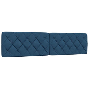 vidaXL Bed with Mattress Blue 200x200 cm Fabric