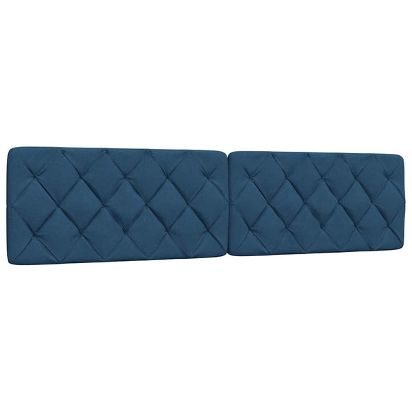 vidaXL Bed with Mattress Blue 200x200 cm Fabric