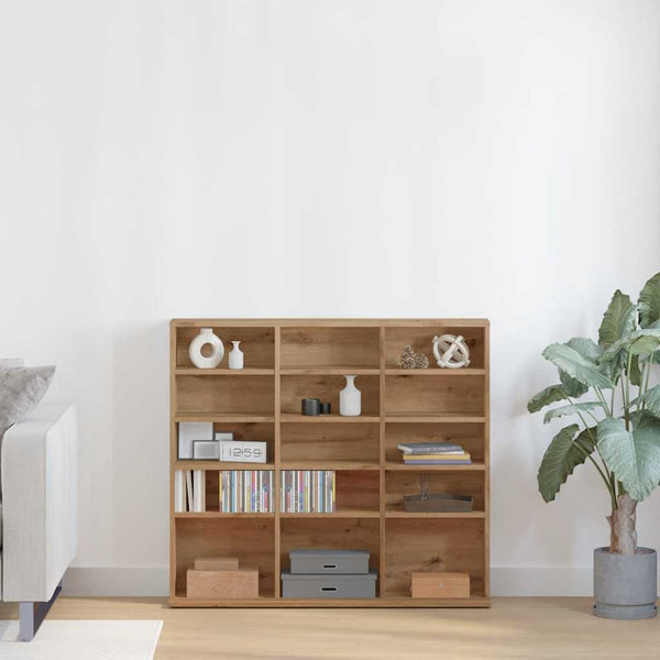 vidaXL CD Rack Artisan Oak 100x23x89.5 cm Engineered Wood